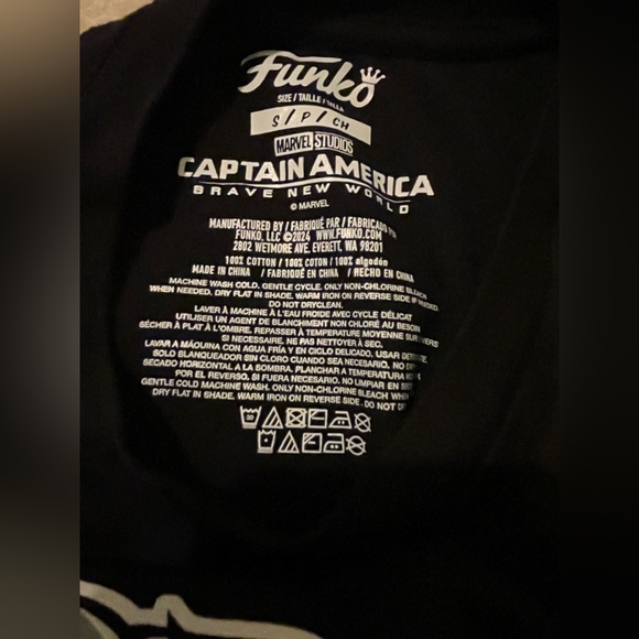 FUNKO Captain America tee-small NWOT - Picture 4 of 4
